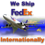 We Ship FedEx internationally