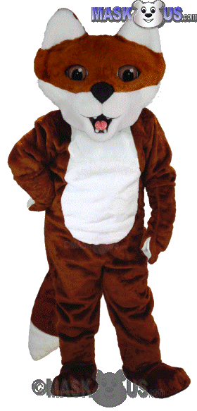 Cartoon Fox Mascot Costume T0102, Animal Mascots - Forest Animals ...